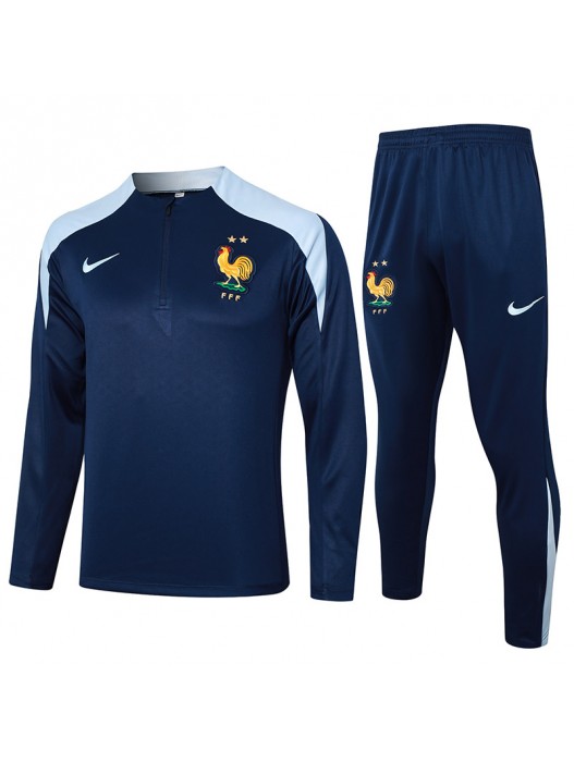 France Navy Blue Tracksuits Kits 2024/2025