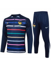 France Cyan Tracksuits Kits 2024/2025