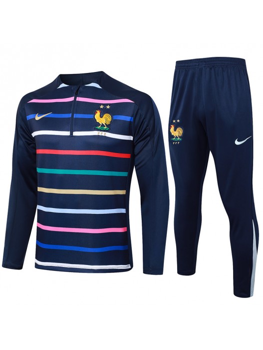 France Cyan Tracksuits Kits 2024/2025