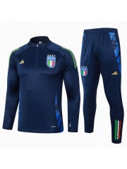 Italy Kids Royal Blue Tracksuits 2024/2025