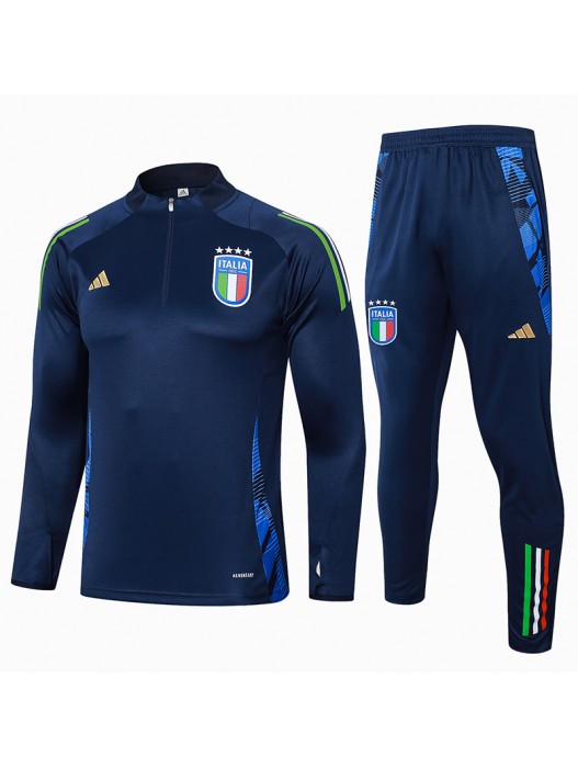 Italy Kids Royal Blue Tracksuits 2024/2025