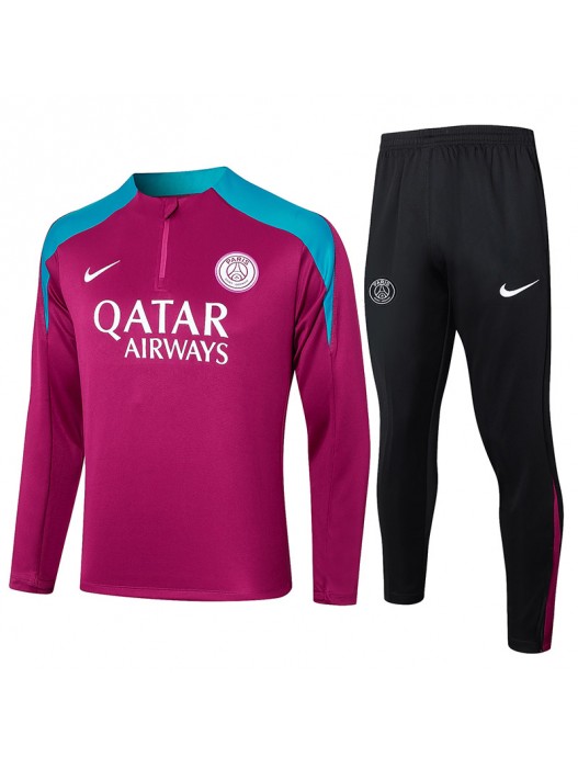 Paris Saint Germain Kids Pink Red Tracksuits 2024/2025