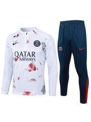 Paris Saint Germain White Tracksuits 2024/2025 - Player
