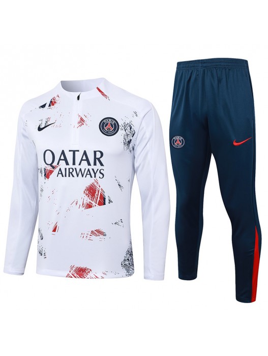 Paris Saint Germain White Tracksuits 2024/2025 - Player