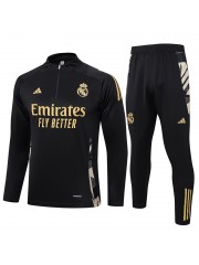 Real Madrid Kids Black Tracksuit 2024/2025