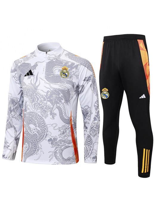 Real Madrid Kids White Tracksuits 2024/2025 - Player