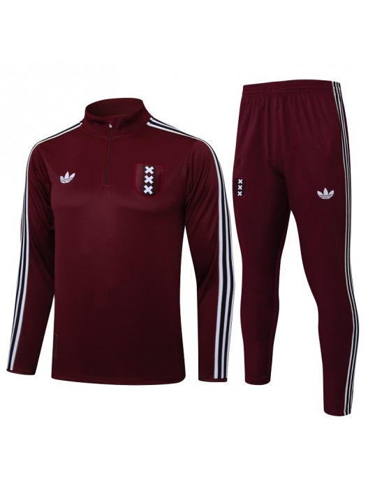 Ajax Dark Red Tracksuit 2025/2026