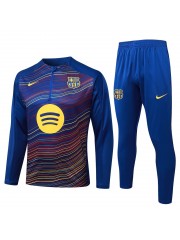 Barcelona Blue Color Stripe Tracksuit 2025/2026
