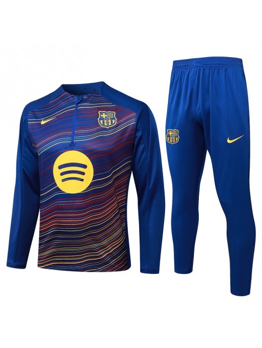 Barcelona Blue Color Stripe Tracksuit 2025/2026