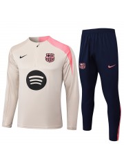 Barcelona Beige Tracksuit 2025/2026