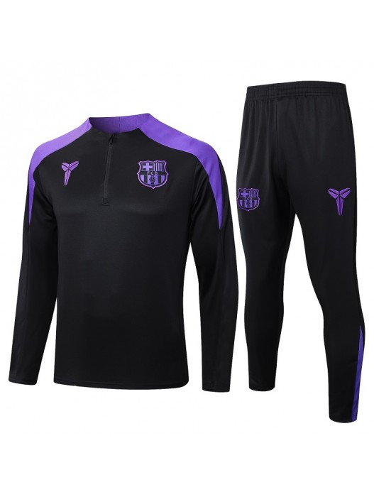 Barcelona Kids Black Purple Tracksuit 2025/2026