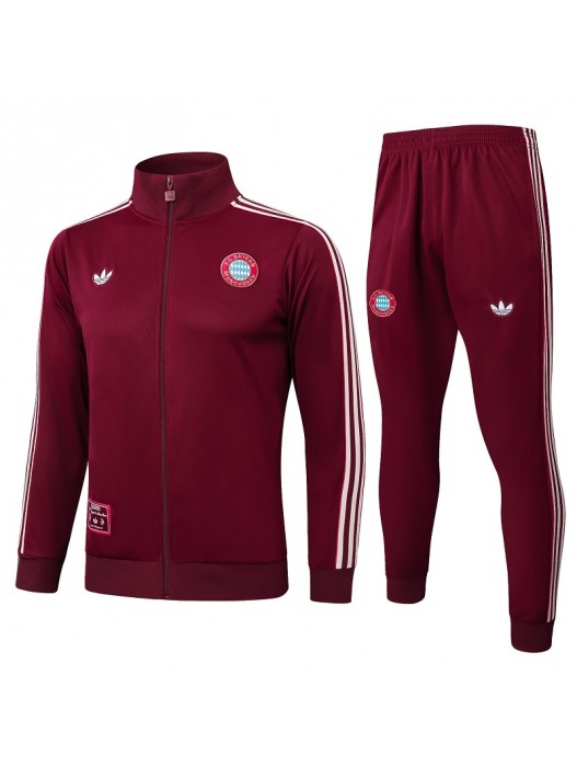 Bayern Munich Dark Red Jacket Suit 2025/2026