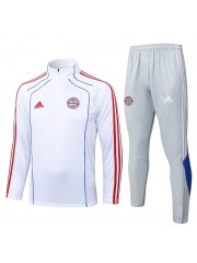 Bayern Munich Kids White Gray Tracksuit 2025/2026
