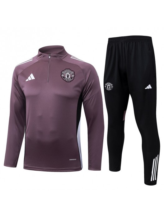 Manchester United Gray Purple Tracksuit 2025/2026
