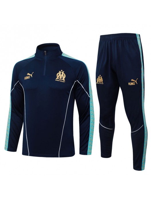 Olympique Marseille Dark Blue Tracksuit 2025/2026