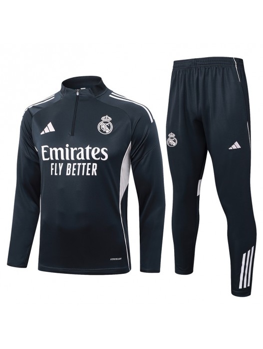 Real Madrid Dark Gray Pink Tracksuit 2025/2026
