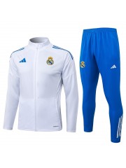 Real Madrid White Blue Jacket Suit 2025/2026
