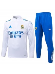 Real Madrid White Blue Tracksuit 2025/2026