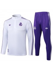 Real Madrid White Purple Tracksuit 2025/2026