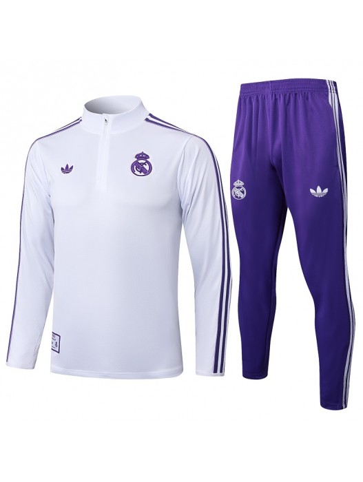 Real Madrid White Purple Tracksuit 2025/2026